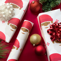 African American Santa Claus Christmas Wrapping Paper
