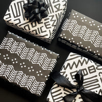 BW Tribal Wrapping Paper