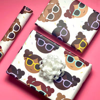 Girl Power Pattern Wrapping Paper