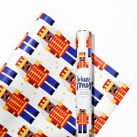 African American Nutcracker Christmas Wrapping Paper