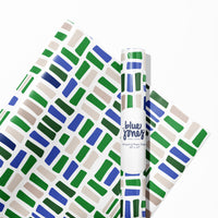 Blue Green Pattern Wrapping Paper