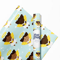 African American Angel Wrapping Paper