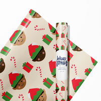 African American Elf Christmas Wrapping Paper