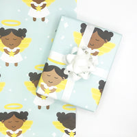 African American Angel Wrapping Paper