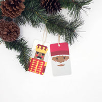 African American Christmas Gift Tag Set