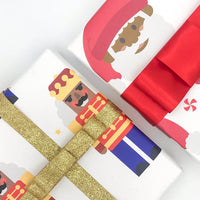 African American Nutcracker Christmas Wrapping Paper