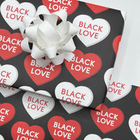 African American Black Love Wrapping Paper