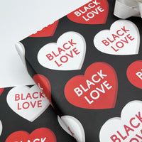 African American Black Love Wrapping Paper