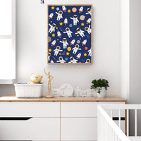African American Space Astronaut Wrapping Paper