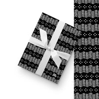 BW Tribal Wrapping Paper
