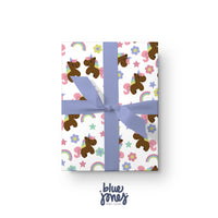 Brown Unicorn Wrapping Paper