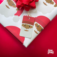 African American Santa Claus Christmas Wrapping Paper