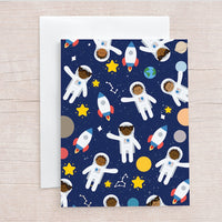 African American Astronaut Greeting Card