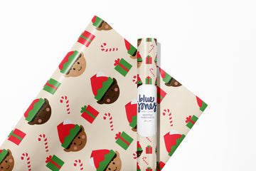 African American Elf Christmas Wrapping Paper