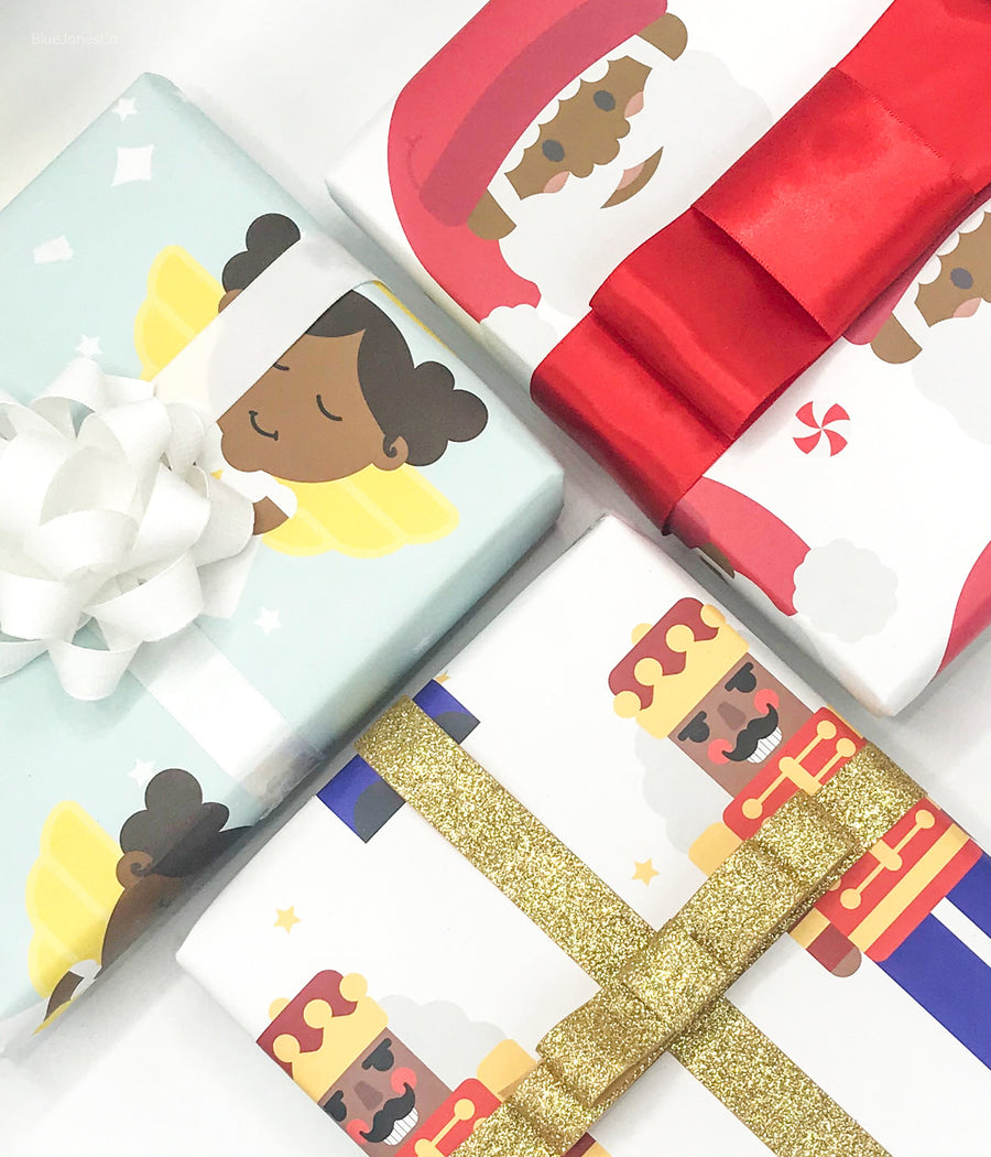 African American Angel Wrapping Paper