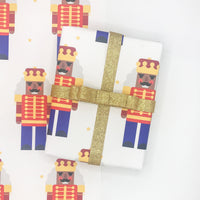 African American Nutcracker Christmas Wrapping Paper