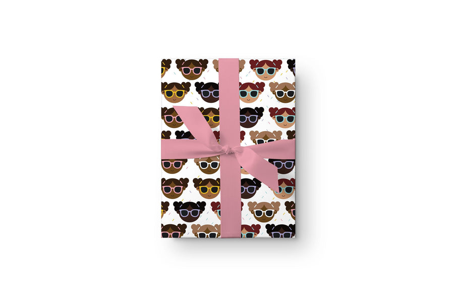 Girl Power Pattern Wrapping Paper
